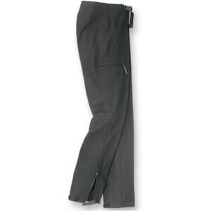REI Mistral Belted Pants with Schoeller Nylon Stretch Fabric women 10 Black